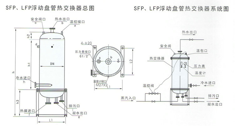 SFP系列浮動盤管熱交換器/換熱器